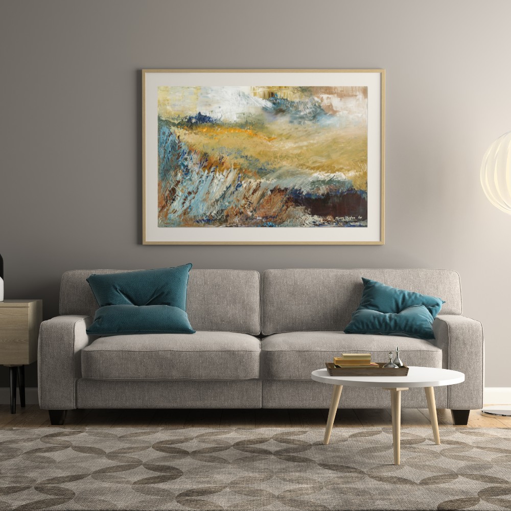 Turbulent Cliffs 100-80 cm Mockup